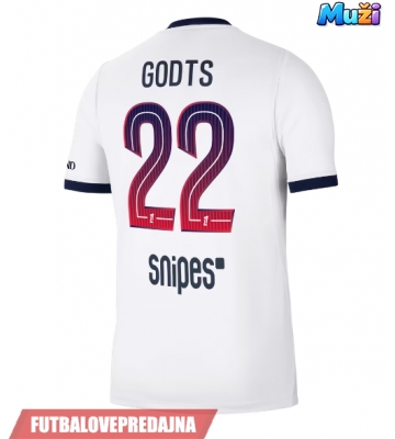 Lacne Muži Futbalové dres Paris Saint-Germain Mika Godts #22 2026-27 Krátky Rukáv - Preč